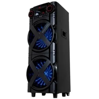 Torre de Som Amplificada Polyvox, TWS, 2000W, Bluetooth, Bivolt, Preto - XT-2000T