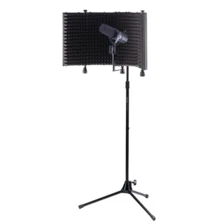 Kit Microfone SM7B com escudo de isolamento e suporte