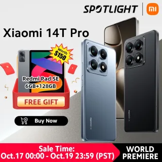 [Estreia mundial] Versão global Xiaomi Mi 14T Pro 5G 50MP Leica Camera Smartphone MediaTek Dimensity 9300+ 6,67'' 144Hz AMOLED