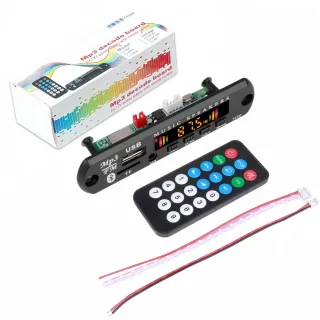 Dc 9v 12v bluetooth 5.0 mp3 wma wav ape flac placa decodificadora áudio do carro usb tf rádio fm módulo aux mp3 bluetooth leitor música