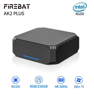FIREBAT AK2 PLUS MiniPC Intel N100 Dual Band WiFi5 BT4.2 16GB 512GB Desktop Gaming Computador Mini PC Gamer
