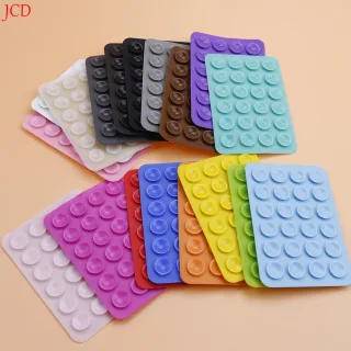 Ventosa de silicone adesivo traseiro ventosa suporte do telefone silicone copo esteira smartphone suporte de parede fixo para telhas cerâmica vidro