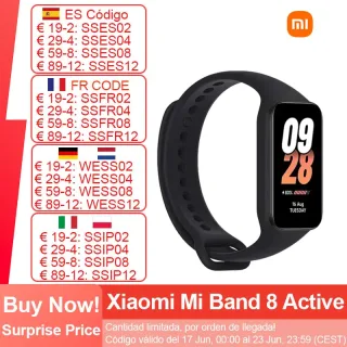 Xiaomi-Mi Band 8 Pulseira Inteligente, Tela LCD 1.47 ', Bluetooth 5.1, Frequência Cardíaca, Monitoramento SpO2, 50 + Modos Esportivos