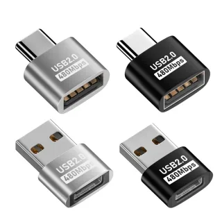 USB 2.0 Tipo-C OTG Adaptador, macho para fêmea Conversor, Macbook, Xiaomi, Samsung, Laptop, USBC OTG Conector