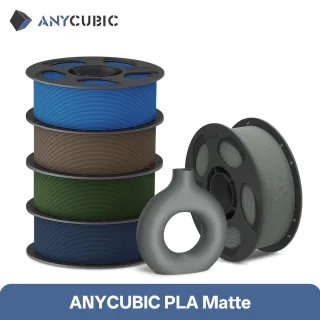 Filamento ANYCUBIC Matte PLA 1.75mm 1KG, Materiais para Impressão 3D com Superfície Fosca, Impressão de Modelos Elegantes para Impressora 3D FDM