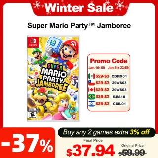 Super mario festa jamboree nintendo switch jogo 100% novo cartão de jogo físico festa gênero jogo de tabuleiro para nintendo switch oled