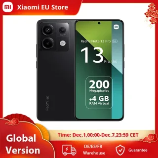 Xiaomi-Smartphone Redmi Note 13 Pro 5G, Versão Global, NFC, Snapdragon 7S, Tela Gen 2, Amoled 6,67, 1 K, Câmera 120Hz, Bateria 200 MP