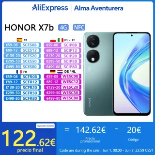 HONOR-X7b Câmera NFC Qualcomm Snapdragon 680,108MP, 35W, Carregamento 5330 mAh, Versão Global, 2 Anos de Garantia