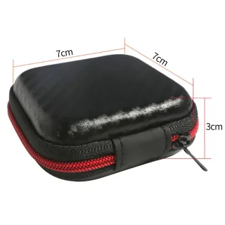Caso de fone de ouvido portátil mini zíper saco de armazenamento caixa de armazenamento eva anti-pressão fone de ouvido cabo de dados titular fone de ouvido saco de transporte
