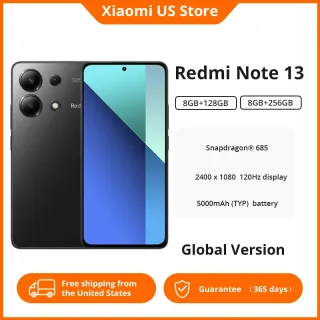 Xiaomi-Redmi Note 13 Smartphone, 4G, Snapdragon®AMOLED Display Celular, Carregamento Handy, Câmera 108MP, 120Hz, 33W, 685