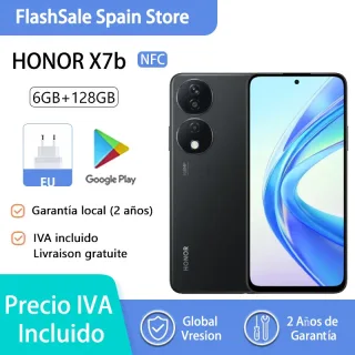 HONOR-X7b Smartphones NFC, Qualcomm Snapdragon, Câmera 108MP, Carregamento 35W, 5330mAh, Versão Global, 2 Anos de Garantia