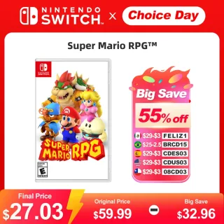 Super Mario RPG Nintendo Switch Jogos Deals 100% Original Física Game Card RPG e Gênero Aventura para Nintendo Switch OLED Lite Console