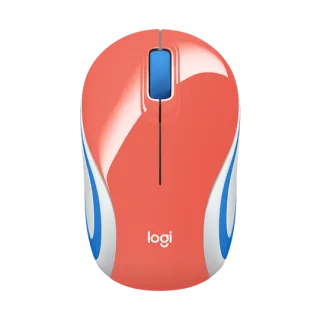 Mini Mouse Sem Fio Logitech M187 Coral - 910-005362