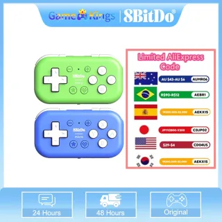 8bitdo micro bluetooth gamepad mini controlador suporte para nintendo switch/android/raspberry pi/ios/win10/11 e modo teclado