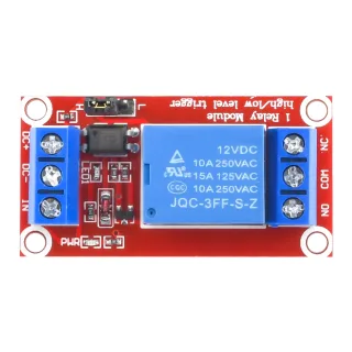 Módulo de Relé com Suporte Optoacoplador, Alto e Baixo Nível Gatilho, Módulo de Alimentação para Arduino, 1 Canal, 5V, 9V, 12V, 24V