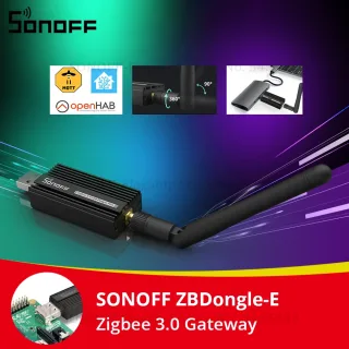 SONOFF-ZB Dongle-E Dongle USB, Zigbee 3.0, Analisador de Gateway, Roteador Sem Fio com Antena, ZHA, Captura de Interface Zigbee2MQTT