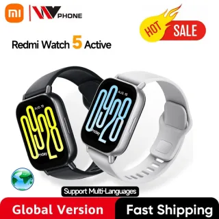 Versão global Xiaomi Redmi Watch 5 Active 2 '' Display de até 18 dias de vida útil da bateria mais de 140 modos de treino Bluetooth chamando 5ATM