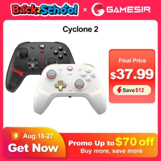 Gamesir ciclone 2 controlador nintendo switch 2 pc joystick sem fio gamepad pro controlador pacote edição + $ 5 obter caso controlador
