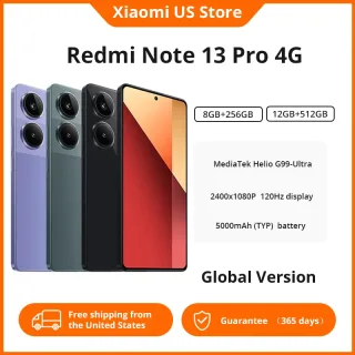 Xiaomi Redmi Note 13 Pro 4G Smartphone MTK Helio G99-Ultra 6,67" AMOLED display 67W Turbo Charge com 5000mAh