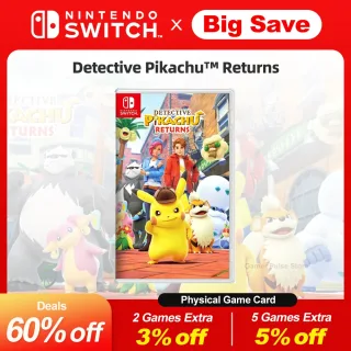Detective Pikachu Returns jogos Nintendo Switch, 100% Original Cartão de Jogo Físico, Single Player Adventure Feature, Mudar Ofertas do Jogo