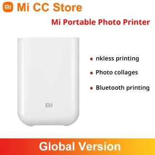 Xiaomi-Mi Impressora Fotográfica Portátil, Versão Global, AR Foto Zink, Bolso Térmico, Mini Impressora Bluetooth Sem Fio, Mi Home App Suporte