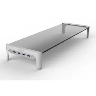 Riser-monitor de mesa para notebook, suporte, barra de espaço, antiderrapante, 4 portas usb, transmissão de dados e carregamento rápido, 501l
