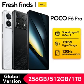 【Estreia mundial】POCO F6 Pro 5G Versão Global Smartphone Snapdragon ® 8 Gen 2 120W HyperCharge WQHD + 120Hz Fluxo AMOLED Display NFC