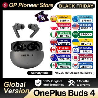 Versão global oneplus buds 4 fones de ouvido bluetooth ip55 à prova dip55 água ai chamada redução ruído portátil 5.4 para oneplus 13