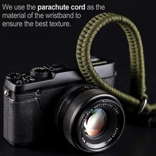 Câmera alça pulso da câmera alça mão paracord pulseira trançada para d5qc