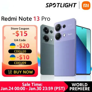 [Lançamento mundial] Versão global Xiaomi Redmi Note 13 Pro 4G Câmera de 200 MP com OIS 67W de Carregamento rápido Helio G99 Ultra Smartphone 5 NFC 120Hz AMOLED Tela