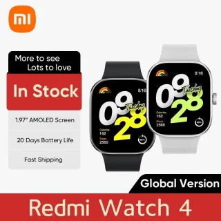 Xiaomi redmi watch 4 versão global 20 dias de vida útil da bateria ultra grande 1.97 ''amoled bluetooth chamada telefônica 5atm gnss relógio inteligente