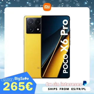 Xiaomi POCO X6 Pro 5G 8GB/256GB 12GB/512GB NFC EU Carregador Versão Global-telefone celular