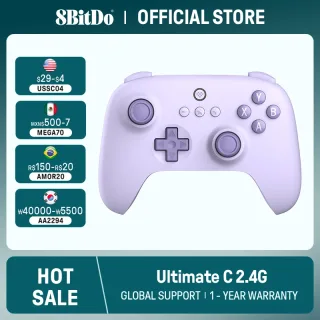 8BitDo - Ultimate C Wireless Gaming Controller, 2.4G, PC, janelas 10, 11, Steam Deck, Raspberry Pi, andróide