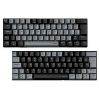 Teclado Mecânico Gamer Teclado Computador Cinza 60% Hot Swap Switch Bronw Red ABNT2 USB Titorion