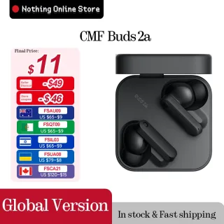 CMF Buds 2a Versão Global Bluetooth 5.4 Até 31 Horas de Reprodução Driver de 12.4mm ANC de 42dB 4 Microfones HD IP54