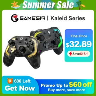 GameSir Kaleid Series Kaleid & Kaleid Flux Xbox Wired Gaming Controller Gamepad para Xbox X S One PC Steam com tecnologia de efeito Hall