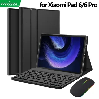 Caso Teclado para Xiaomi Pad, Tablet Slim Stand Cover, Teclado Bluetooth Sem Fio Magneticamente Destacável, 6 Pro, 11"