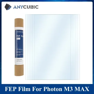 Anycúbico 5 peças/2 peças/1 peça filme fep original para photon m3 max peças de impressora 3d acessórios peças de impressora 3d filme de liberação de injeção