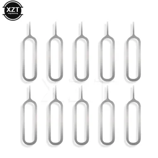 10 pçs bandeja de cartão sim ejetar pino ferramenta de remoção chave de aço inoxidável agulha para apple iphone ipad samsung xiaomi huawei universal