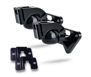 Zinc Alloy Universal Wall Mount Stands, Surround Speaker Bracket, Rotating Tilt Swivel Hanger, carga de 5kg, R5, 1 par, 2 peças