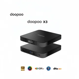 Doopoo-X3 Ultra HD Network Hard Disk Player, Blu-Ray Dolby, DTS Certified Sound Panorama, 8K