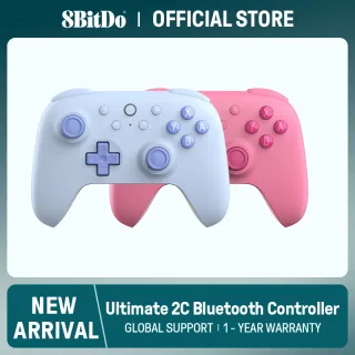8BitDo - Ultimate 2C Hall Effect Joysticks Controlador de jogos Bluetooth para Nintendo switch 2, 1, oled Lite