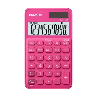 Calculadora de Bolso Casio 10 dígitos, Pink - SL-310UC-RD-N-DC