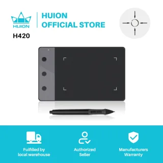 Nova huion h420 gráficos comprimidos 4 "x 2.23" assinatura profissional digital caneta comprimidos usb arte desenho comprimidos preto em linha ensinar