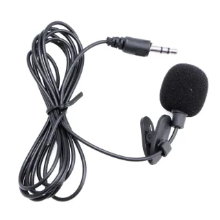 3.5mm mini microfone de lapela clipe no microfone de lapela para o telefone móvel pc portátil microfone com fio alto-falante microfone de lapela