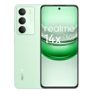 Telefone - realme 14X, versão europeia, ecrã de conforto ocular de 120 Hz, MediaTek Dimensity 6300 5G, ecrã de 6,67" 120 Hz, câmara AI de 50 MP, IP64, NFC
