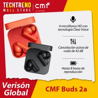 Versão global cmf buds 2a fone de ouvido 12.4mm driver 42db cancelamento de ruído ativo anc 4hd microfones ip54 bluetooth 5.4 fones de ouvido