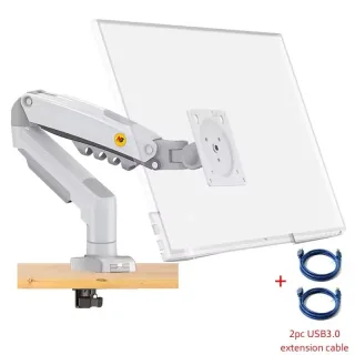 Novo nb f80 desktop17-27 "lcd led monitor titular braço mola de gás movimento completo suporte de gás flexi tv montagem carregamento 2-9kg