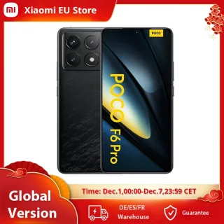 POCO-F6 Pro 5G Smartphone, Versão Global, Snapdragon®DotDisplay Fluxo AMOLED 8 Gen 2 Carga, 120W, 6,67 ", 120Hz, NFC