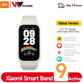 Versão global xiaomi smart band 9 ativo 1.47 ''tela tft xiaomi band 9 ativo mi band 9 ativo até 18 dias de vida útil da bateria